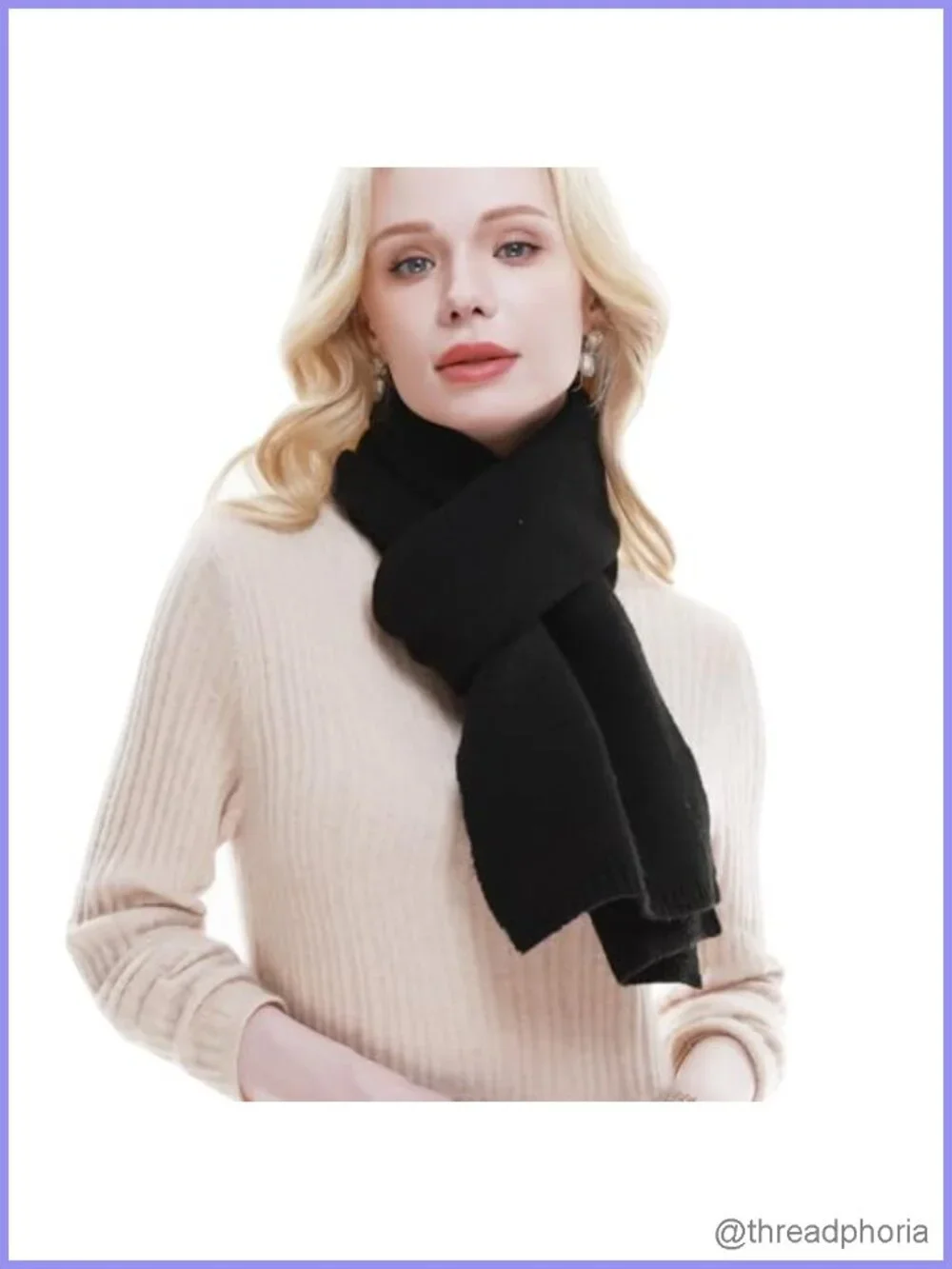 Women's Winter Knit Scarf Soft Cozy Warm Accessory